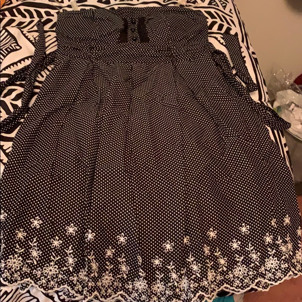 Speekless black & white polka dot dress